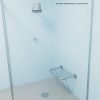 Banco articulado para banho com assento em gradil - medida 54 x 48