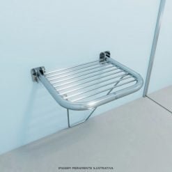 Banco articulado para banho com assento em gradil - medida 54 x 48