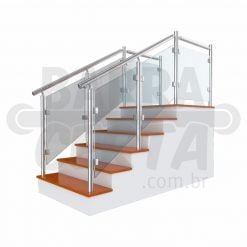 corrimao de inox com vidro