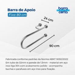 barra fixa 90