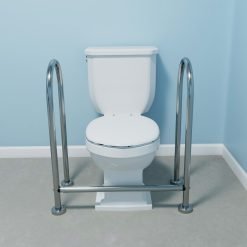 barra de apoio dupla fixa piso